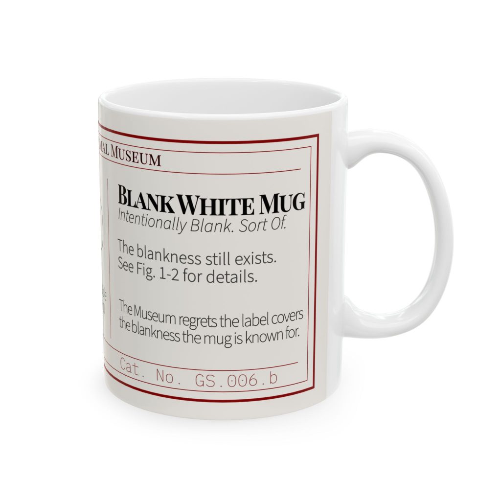 Gift Shop — Blank Mug Label, Mug