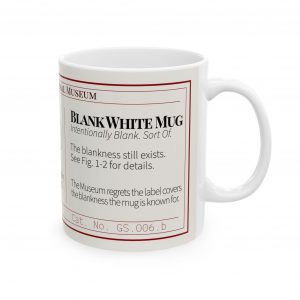 Gift Shop — Blank Mug Label, Mug