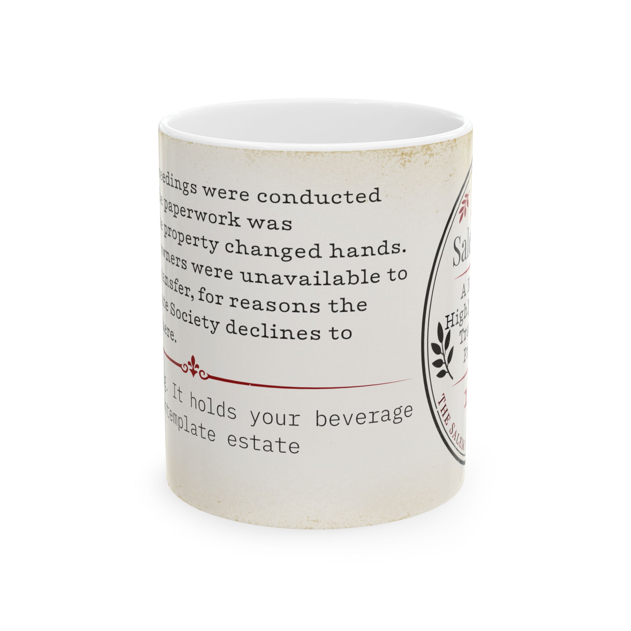 Salem-1692 — Transfer, Mug - Image 2