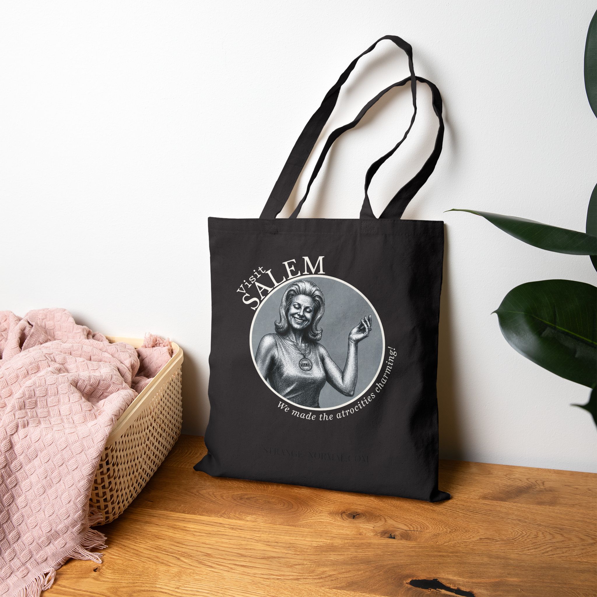 Visit Salem — Charming, Tote, Black - Image 4