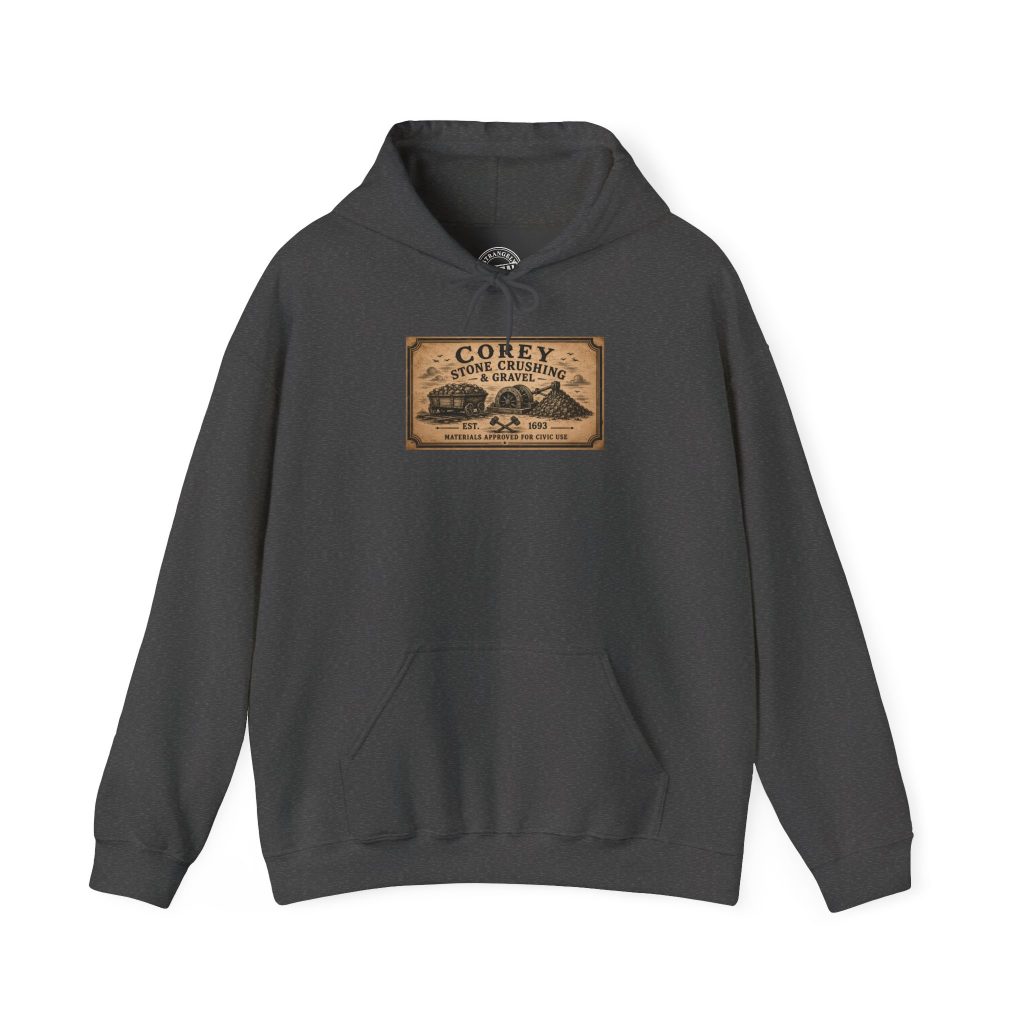 Founding Member — Corey Stone Crushing, Hoodie, Dark Heather