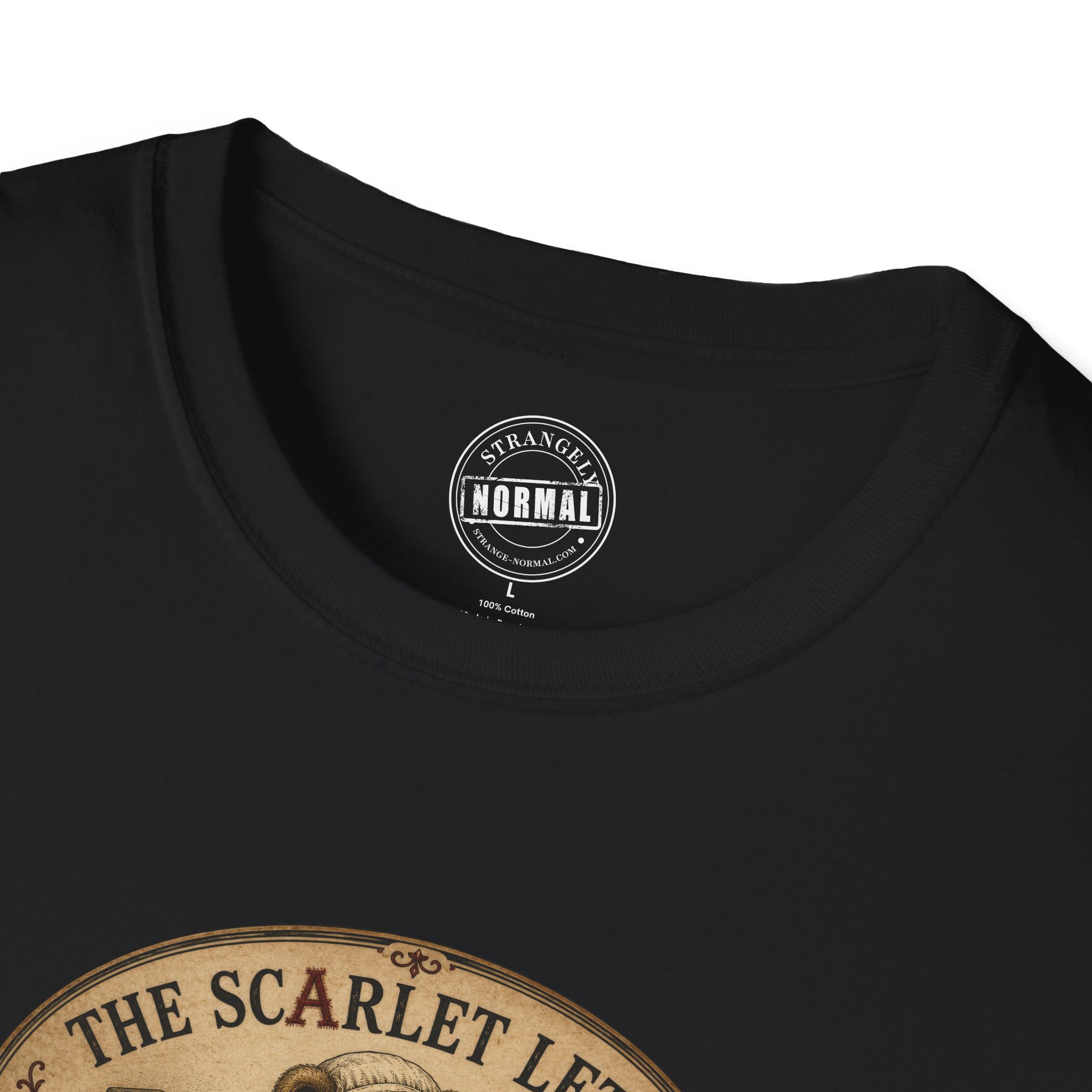 Founding Member — Scarlet Letter Day Care, T-Shirt, Black - Image 4