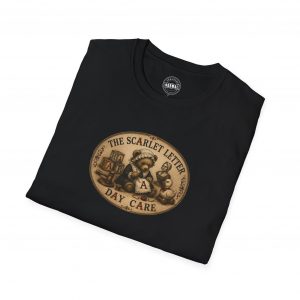 Founding Member — Scarlet Letter Day Care, T-Shirt, Black