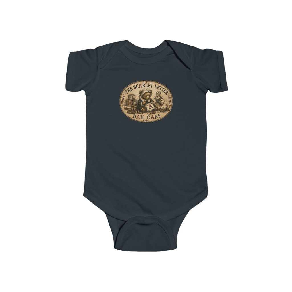Founding Member — Scarlet Letter Day Care, Infant Bodysuit, Black