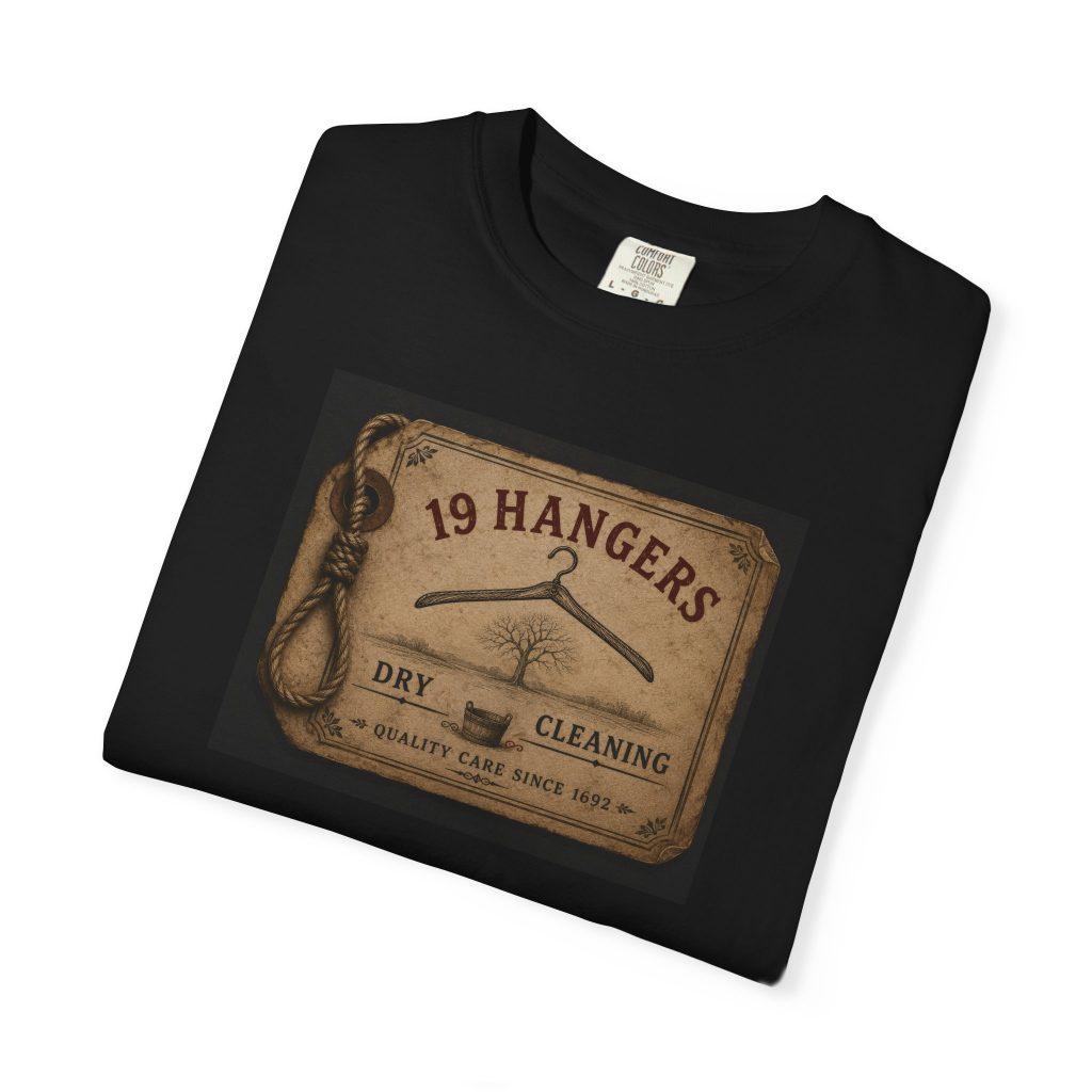Founding Member — 19 Hangers, Garment-Dyed T-Shirt, Black